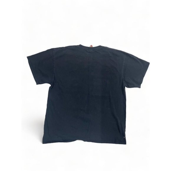 'Out of Bounds Blacked Out' Rock n Roll Biker Style Graphic T- Shirt Faded - Picture 3 of 8